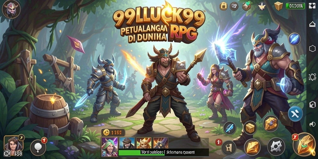 Tangkapan layar menampilkan aksi pertempuran dalam game RPG.