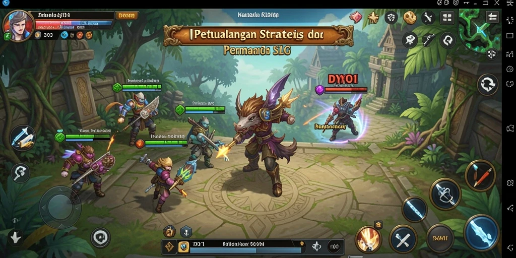 Tampilan menarik dari gameplay strategi DY01 yang mengasyikkan.