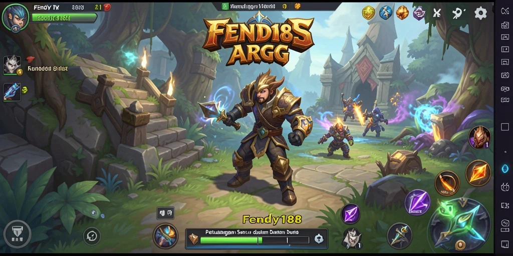 Tampilan gameplay mendebarkan FENDY188 dengan aksi ARPG yang seru.