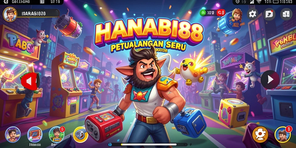 Tampilan gameplay seru dari HANABI88 yang penuh tantangan.