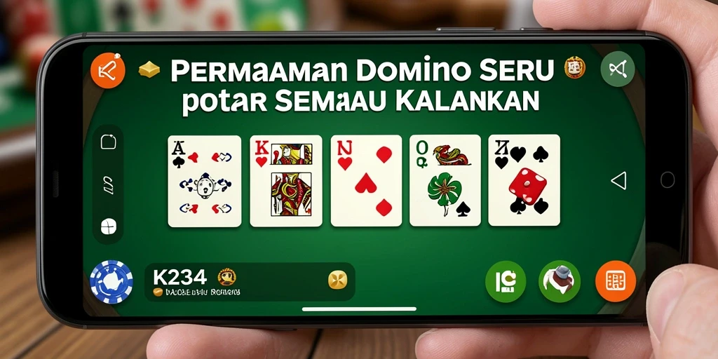 Gameplay seru Domino K234 dengan grafis menawan.
