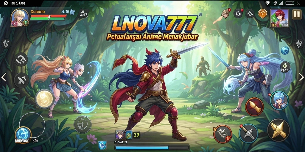 Screenshot LNOVA777 menampilkan aksi seru di dunia Anime.