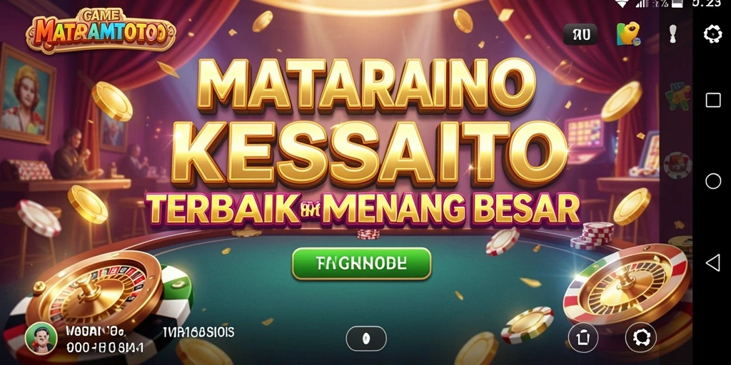 Screenshot gameplay MATARAMTOTO yang menarik dalam nuansa Kasino.
