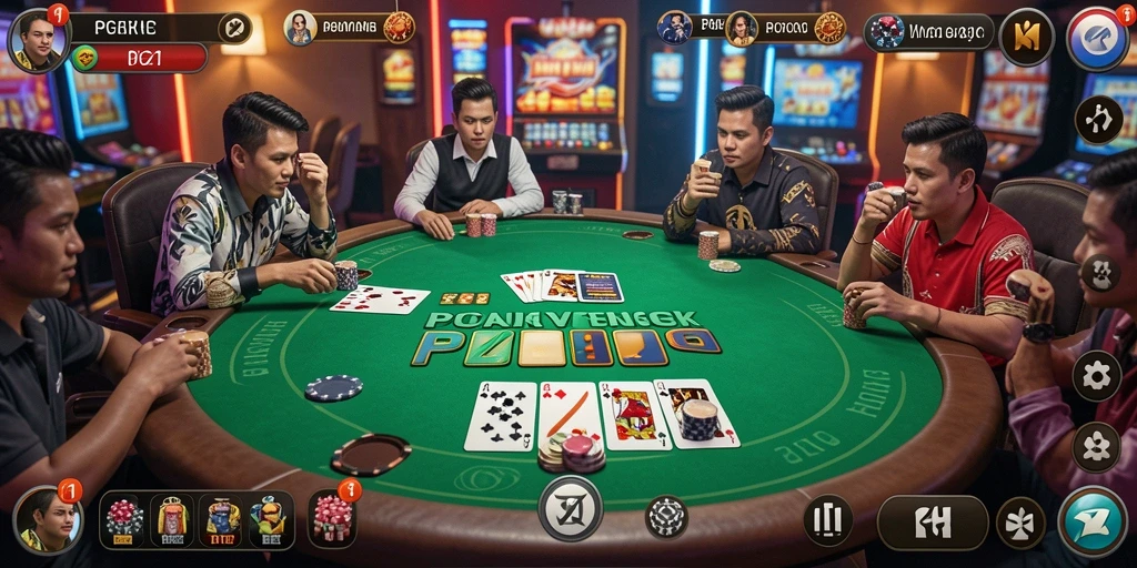 Tampilan menarik dari gameplay seru di PG11 dengan fitur poker lengkap.