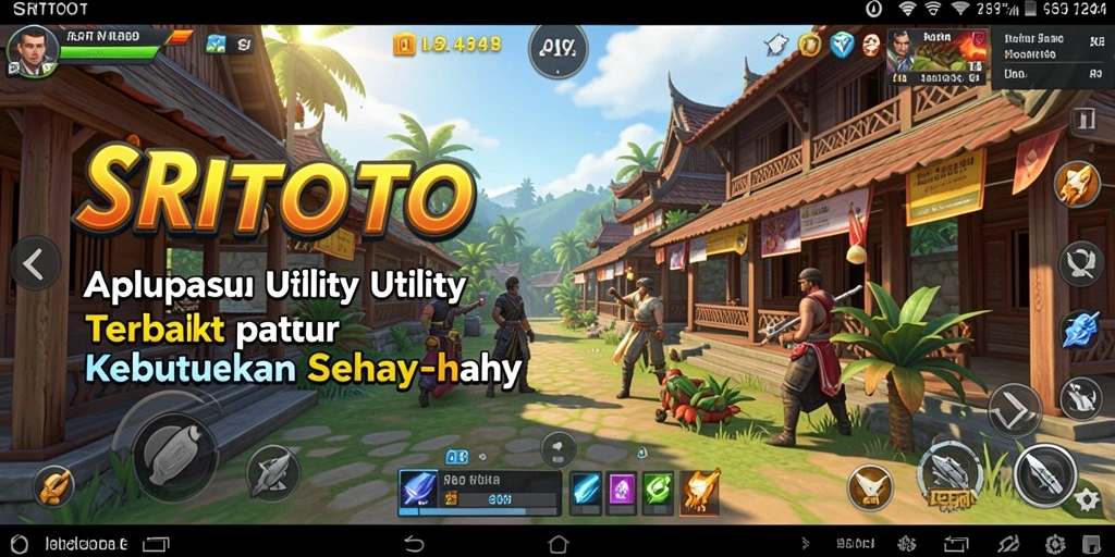 Screenshot SRITOTO menampilkan antarmuka aplikasi Utility yang intuitif dan mudah digunakan.