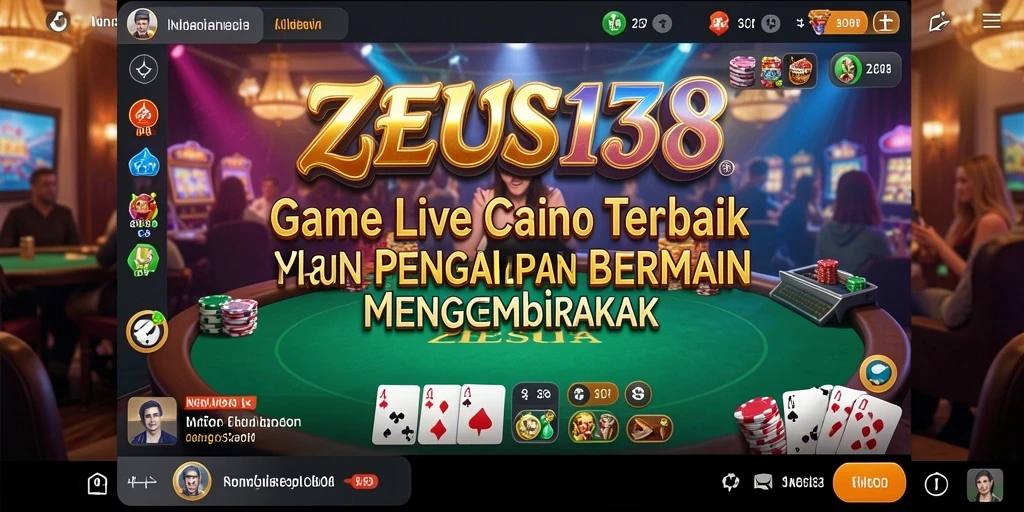 Tampilan gameplay Live Casino yang menarik di ZEUS138.